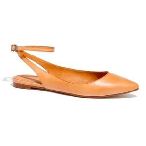 Madewell “The Margot Flat” Tan Leather Pointed Toe flats